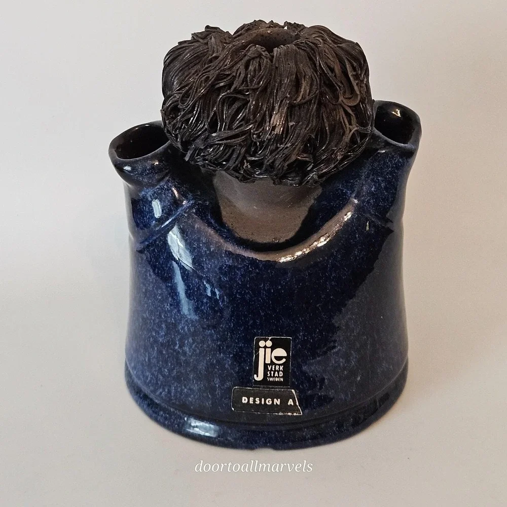 VTG MCM JIE Verkstad Sweden Granny Bud Vase Design by Aimo Nietosvuori Whimsical